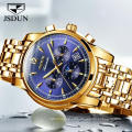 Men Watch Top Luxury Brand JSDUN 8750 Men Automatic Mechanical WristWatch  Chronograph Stainless Steel Band Business Clock